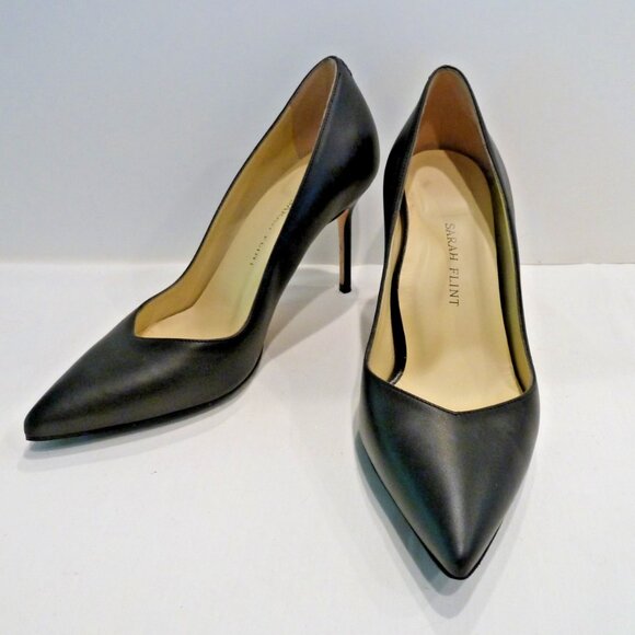 Sarah Flint Black Calf Perfect Pump - Picture 3 of 12